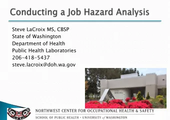 State of Washington  Department of Health  Public Health Laboratories  206-418-5437