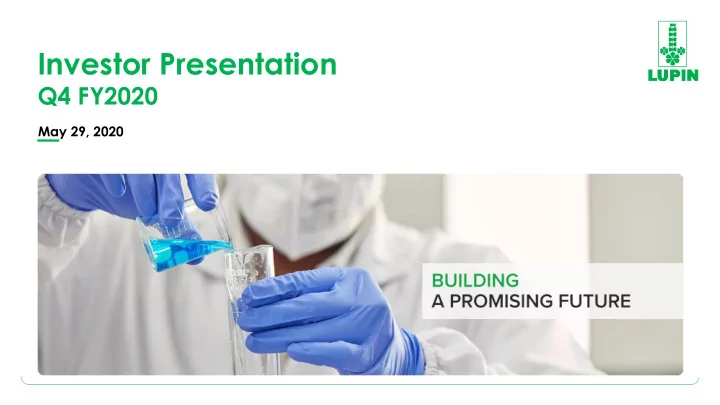 investor presentation