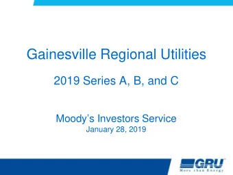 Gainesville Regional Utilities  2019 Series A, B, and C  Moodys Investors Service  January 28,
