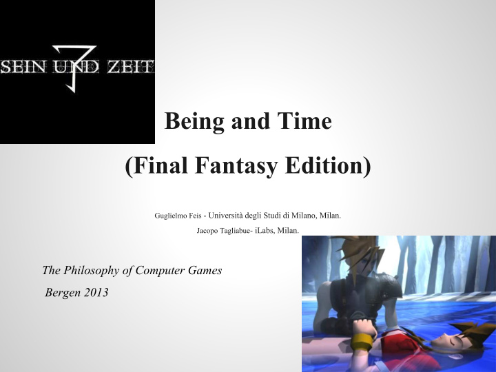 being and time final fantasy edition