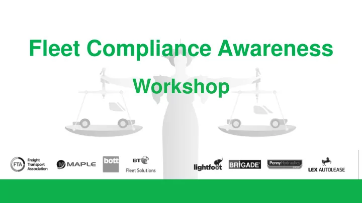 fleet compliance awareness