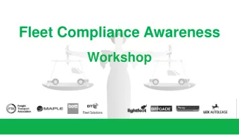 Fleet Compliance Awareness  Workshop  Compliance Questions Fleet Compliance Awareness Workshop
