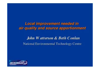 John W atterson &amp; Beth Conlan  Conlan  John W atterson &amp; Beth  National Environmental