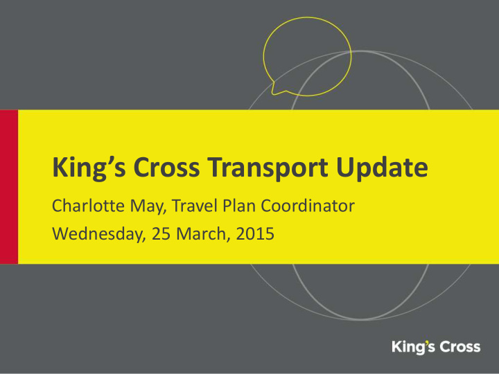 king s cross transport update