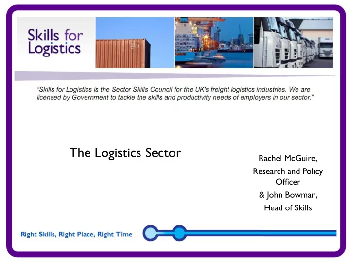the logistics sector