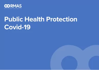 Public Health Protection  Covid-19  1  Public Health Protection Covid-19  The Waste and Resource