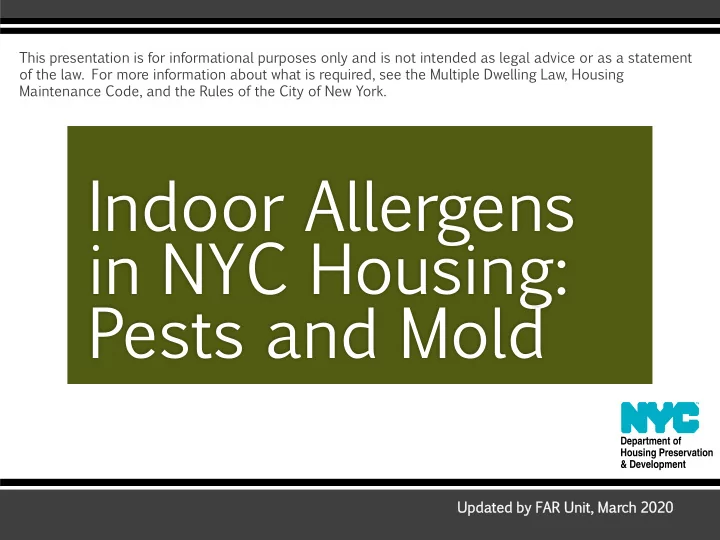 indoor allergens