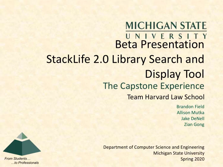beta presentation