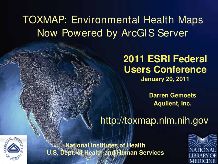 toxmap environmental health maps