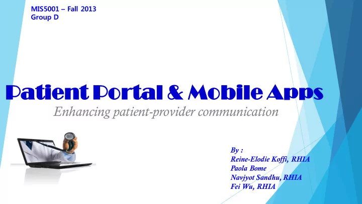 patie ient po portal al mobile apps