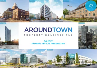 Q1 2017  FINANCIAL RESULTS PRESENTATION  Amsterdam  Munich  TABLE OF CONTENTS  UPLISTING TO PRIME