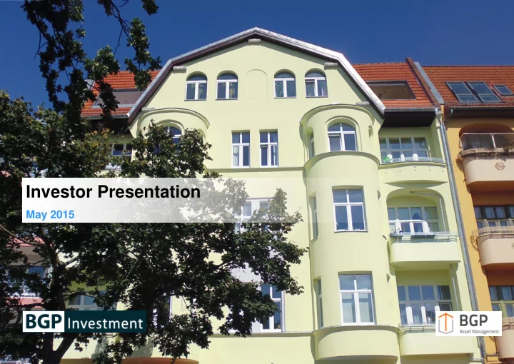 investor presentation
