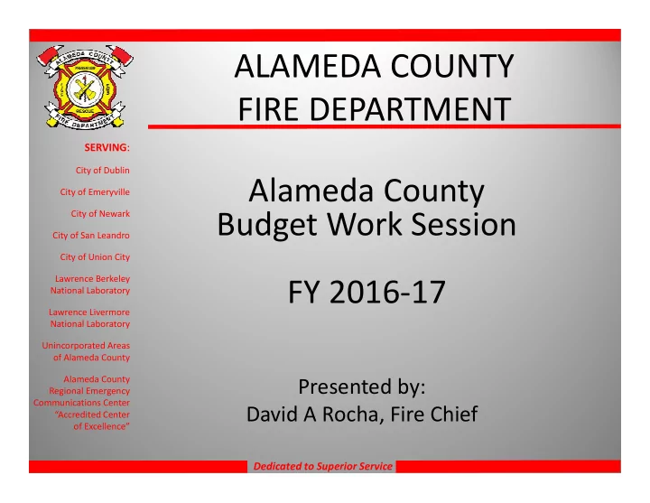 alameda county fire department
