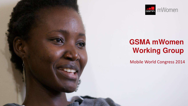 gsma mwomen working group