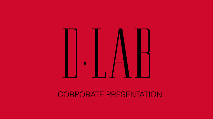 corporate presentation