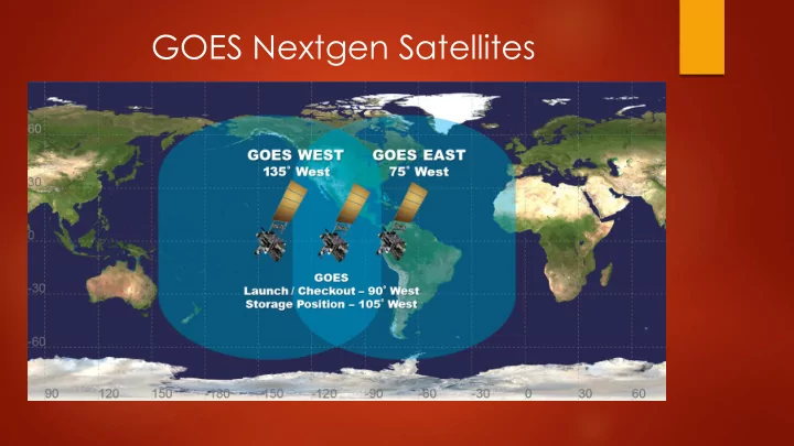 goes nextgen satellites