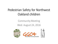 pedestrian safety for northwest oakland children