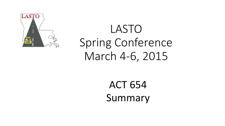 lasto spring conference march 4 6 2015