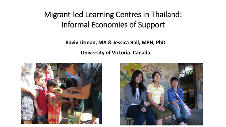mig igrant led le learning centres in in thailand in