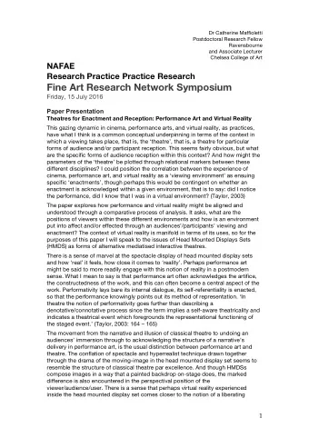 theatre, where you are at once: actor/user/audience/activator/active/interactive  participant with