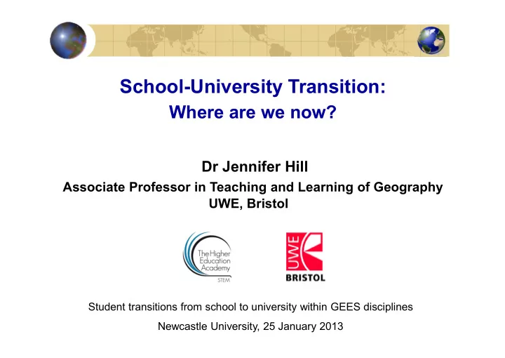 school university transition