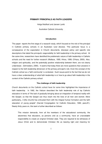 2 of issues and opportunities (p.2) in faith leadership identified by forum participants,