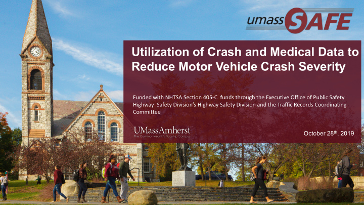 utilization of crash and medical data to reduce motor