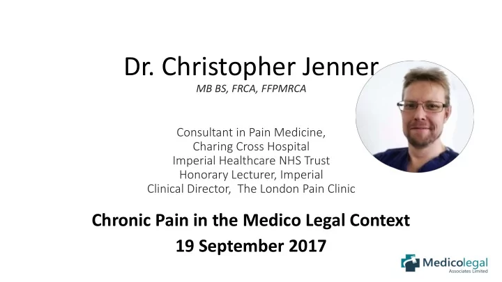 dr christopher jenner
