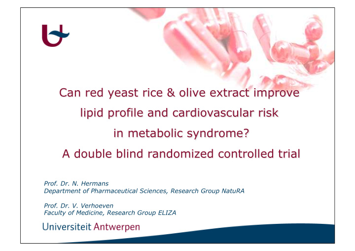 can red yeast rice olive extract improve lipid profile