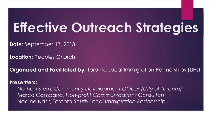 effective outreach strategies