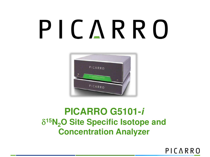picarro g5101 i