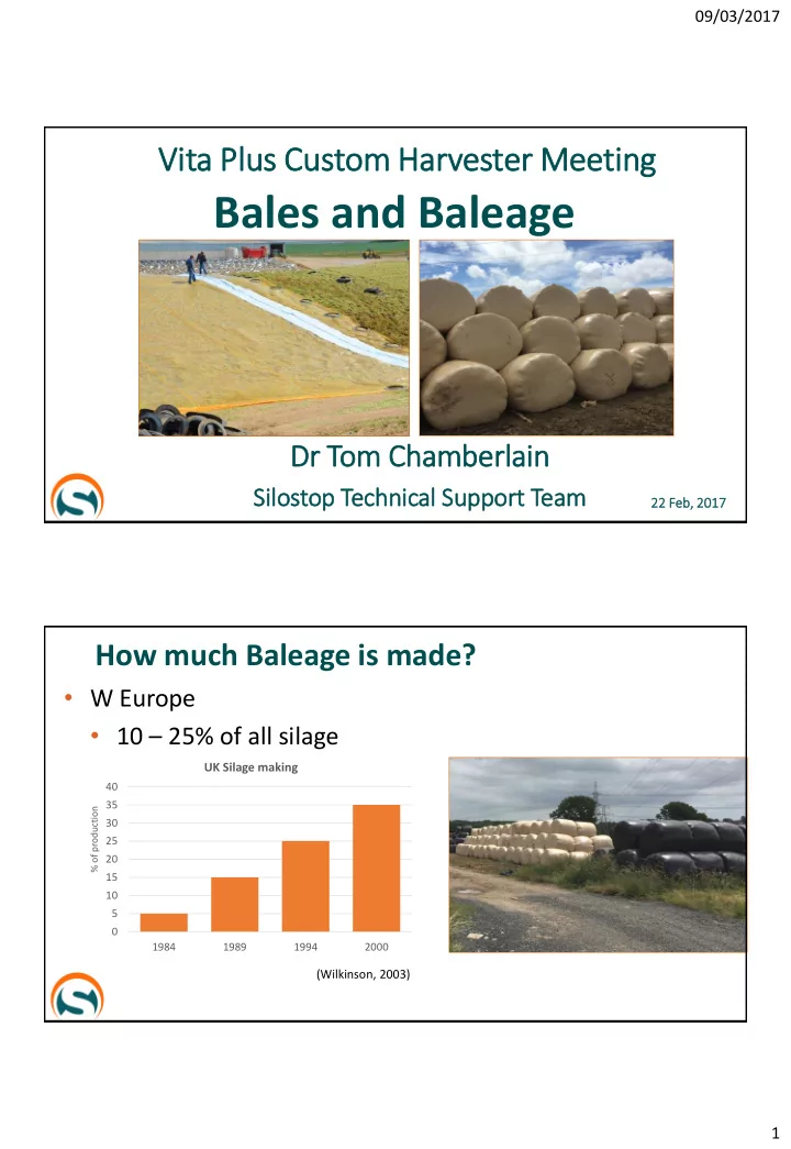bales and baleage