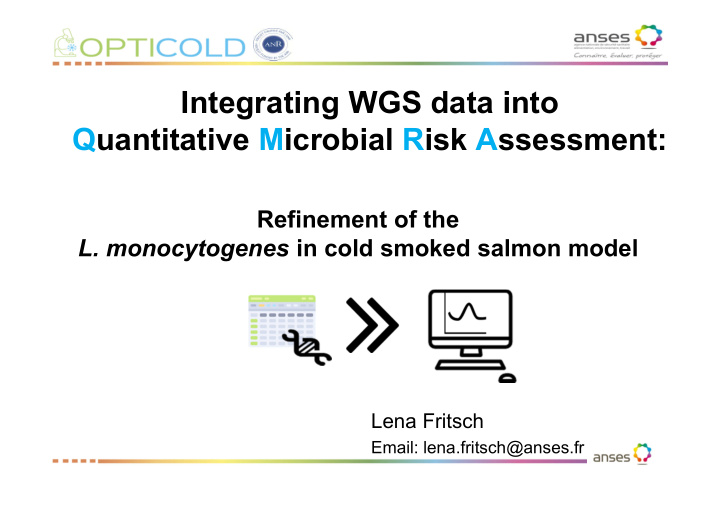 integrating wgs data into quantitative microbial risk