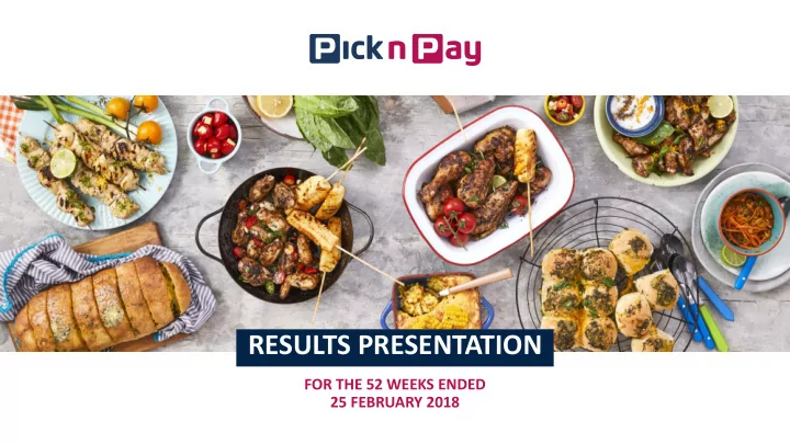 results presentation