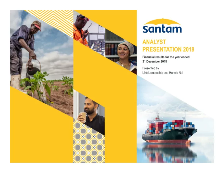 analyst presentation 2018