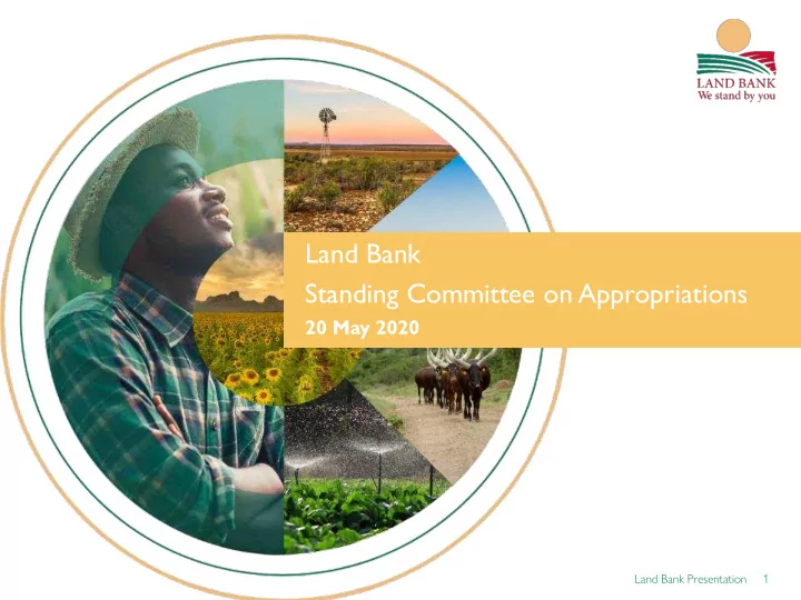 standing committee on appropriations