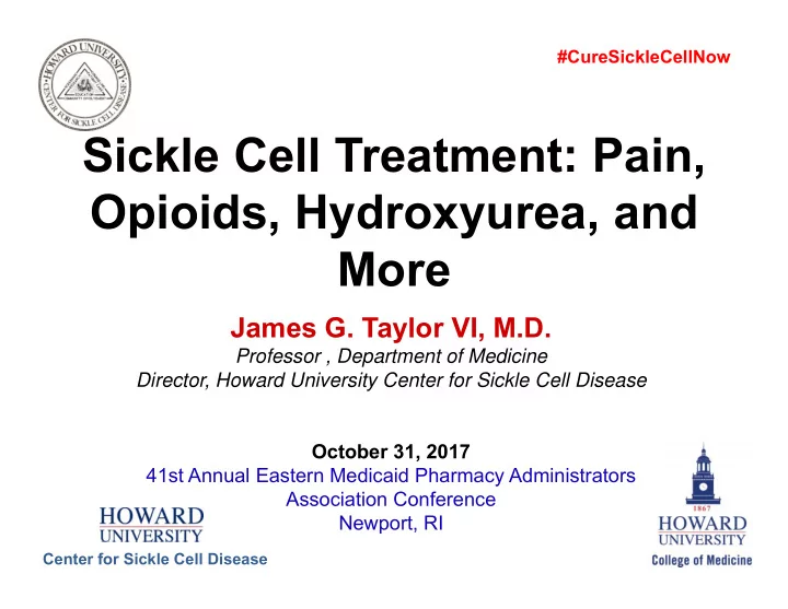 sickle cell treatment pain opioids hydroxyurea and more