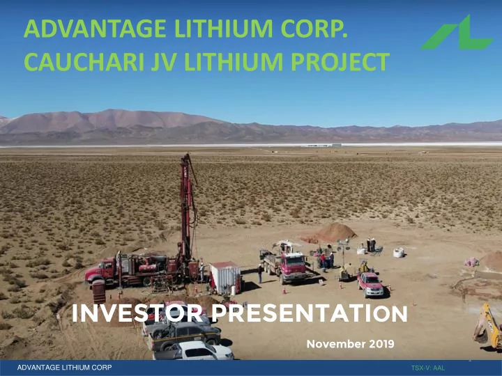 advantage lithium corp cauchari jv lithium project