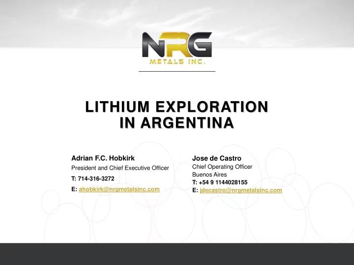 in argentina