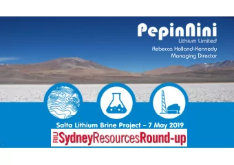 ARGENTINA  JORC 2012 compliant Lithium carbonate (LCE) Resources announced  on two projects