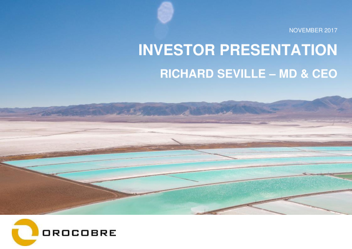 investor presentation