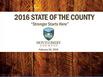 Stronger Starts Here  February 26, 2016  I.  Sound Budgeting &amp; Financial Planning  II.