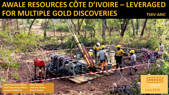 awale resources c te d ivoire leveraged