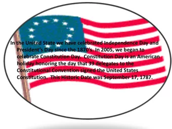 In the United State we have celebrated Independence Day and  Presidents Day since the 1870s.