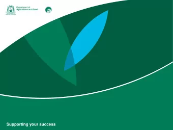 Supporting your success  Livestock ownership - horses  The ownership and identification