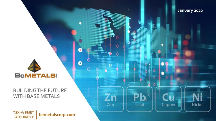building the future with base metals