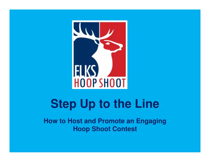 step up to the line