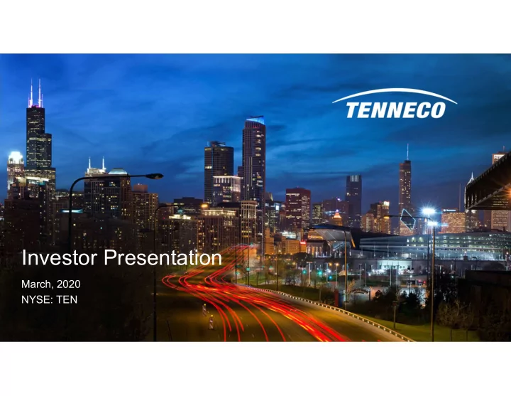 investor presentation