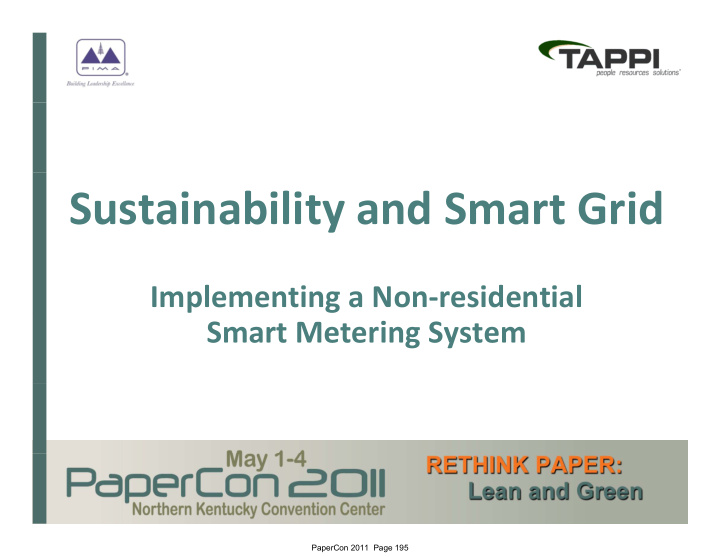 sustainability and smart grid