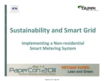 Sustainability and Smart Grid Implementing a Non  residential Smart Metering System  PaperCon